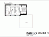 projekt rodinného domu family cube 1 LUX podorys 2 NP